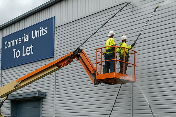Building cleaning in Hadley Wood using safe low pressure methods