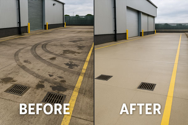 Commercial pressure washing in Whitechapel