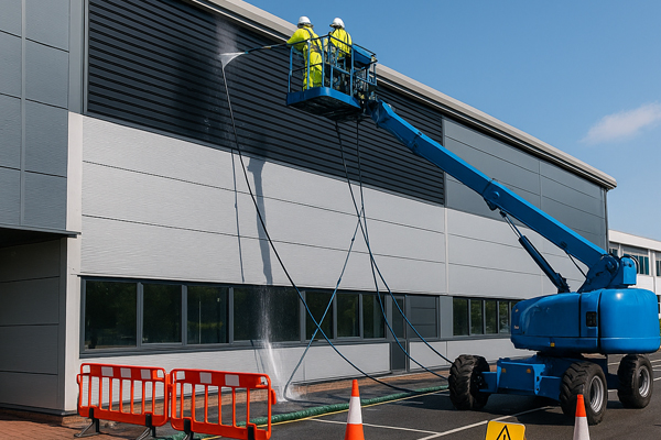 Before and after building cleaning in Stratford